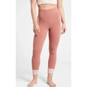 ATHLETA elation rib trim 7/8 tights size S
